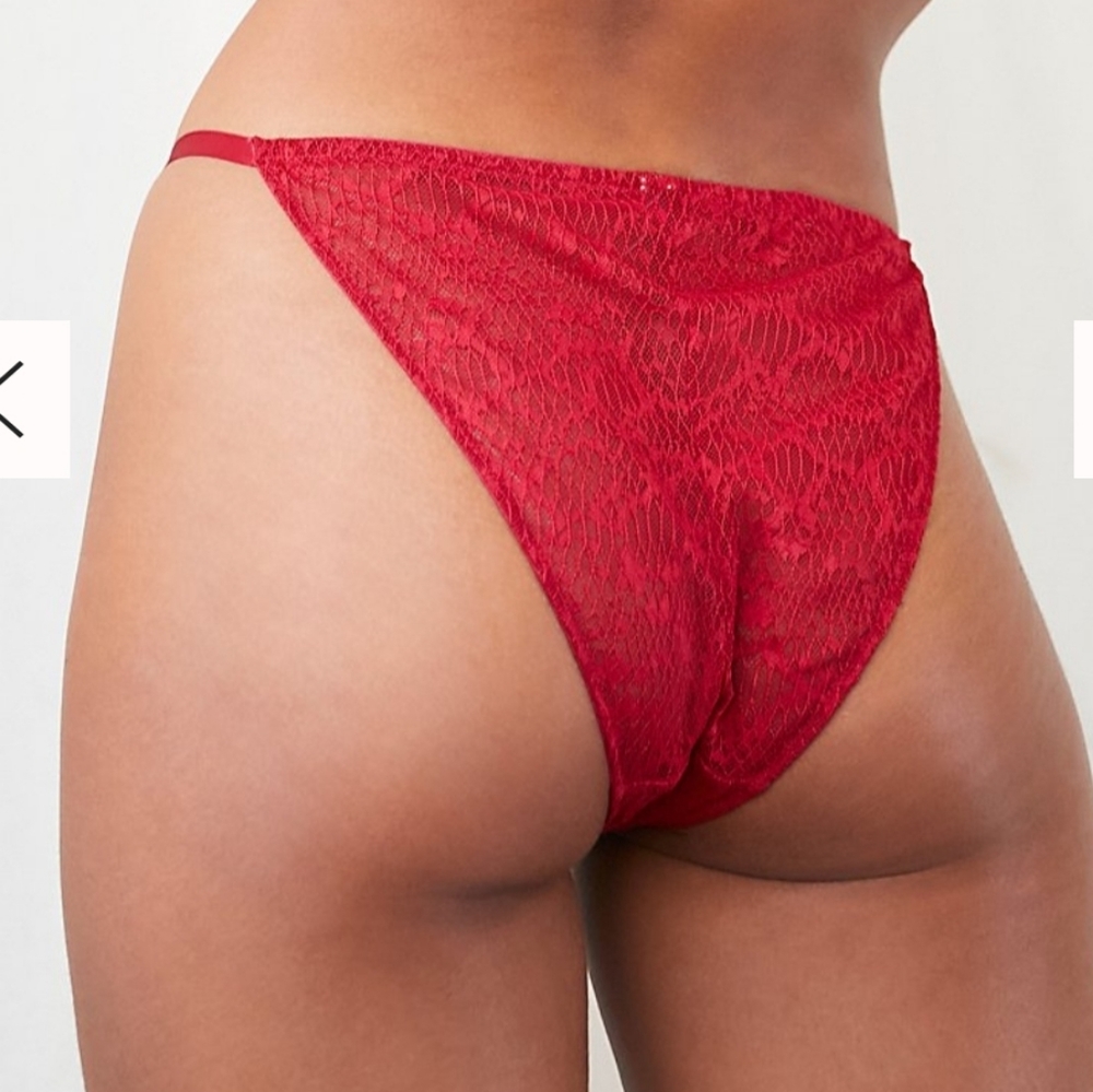 Free People Tameeka High Waist underwear in red sizes XS,S